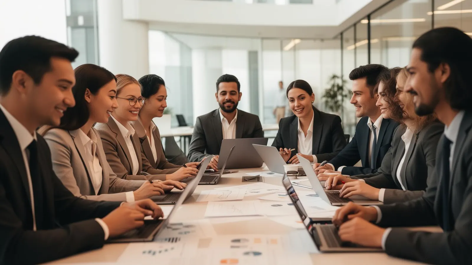 Equipo de trabajo reunido